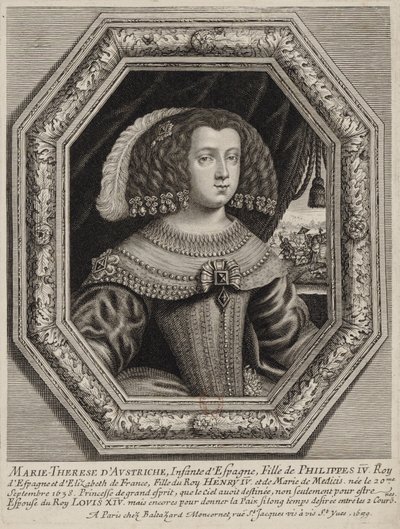 Moncornet, ed - Marie Thérèse van Oostenrijk door Balthasar Moncornet