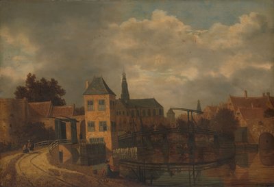 Uitzicht op de stad Haarlem door Balthasar van der Veen