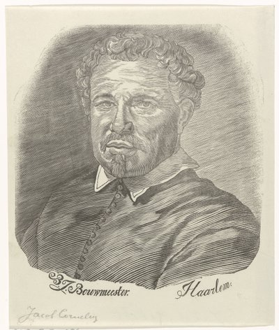 Portret van Jacob Cornelisz. door Barend Johannes Bouwmeester