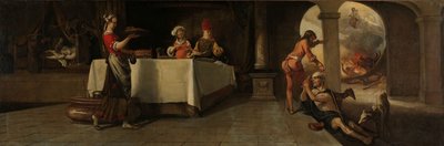 Lazarus en de rijke man door Barent Fabritius