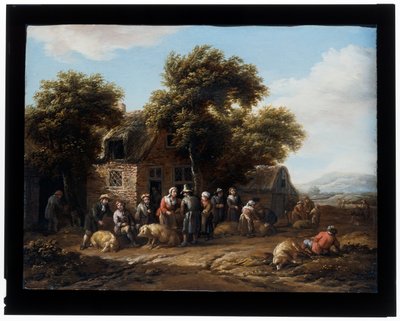 De varkensmarkt door Barent Gael