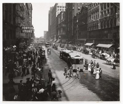 State Street, Chicago, Illinois, VS, ca. 1905 door Barnes and Crosby