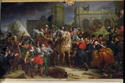 De Intocht van Hendrik IV (1553-1610) in Parijs, 22 maart 1594 door Baron François Pascal Simon Gérard