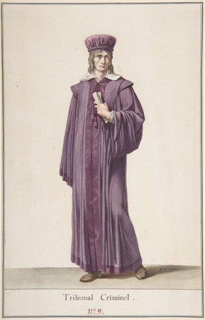 Een rechter van de strafrechtbank, ca. 1798-99 door Baron Pierre Narcisse Guerin