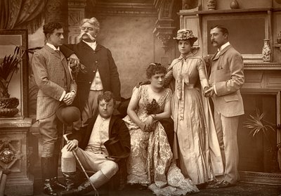 Het Drury Lane Gezelschap in A Run of Luck, in het Drury Lane Theater, Londen, 1886 door Barraud
