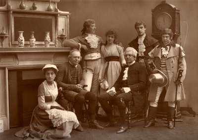 Het Vaudeville-gezelschap in De Weg naar de Ondergang, in het Vaudeville Theater, Londen door Barraud
