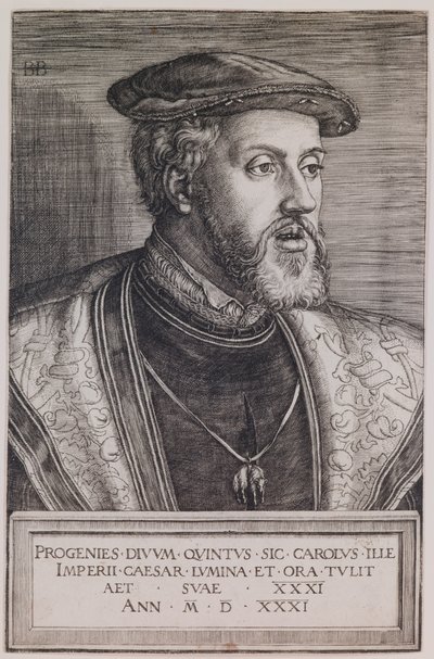 Portret van Charles Quint door Barthel Beham