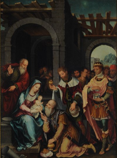 Aanbidding van de Wijzen door Bartholomaeus Bruyn the Elder