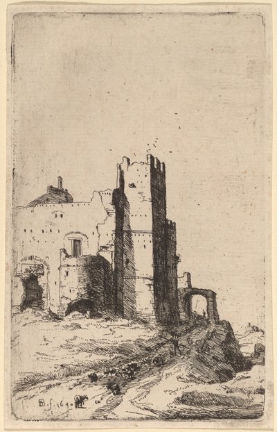 De Stad Leoni, nabij Frascati door Bartholomeus Breenbergh