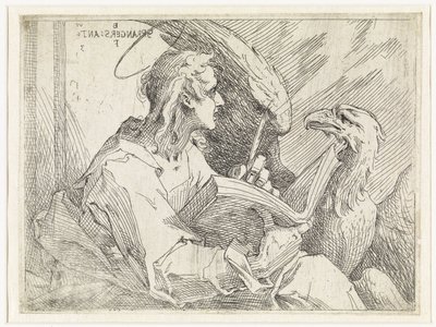 Johannes de Evangelist door Bartholomeus Spranger