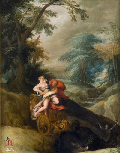 De verkrachting van Persephone door Bartholomeus Spranger