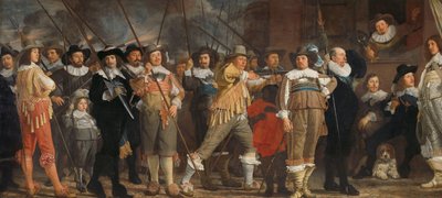 Schutterij van district VIII onder bevel van kapitein Roelof Bicker door Bartholomeus van der Helst