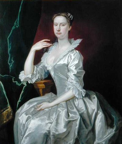 Portret van mevrouw Elizabeth Ingram door Bartholomew Dandridge