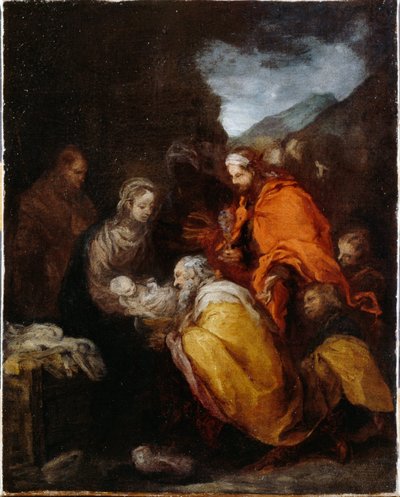 Aanbidding der wijzen door Bartolomé Esteban Murillo