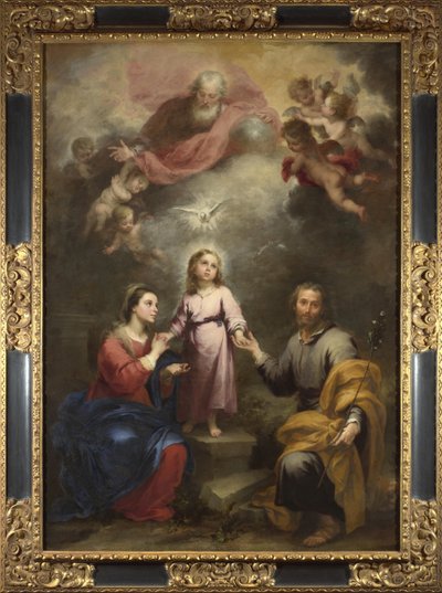De Hemelse en Aardse Drie-eenheden De Pedroso Murillo, ca. 1680 door Bartolomé Esteban Murillo