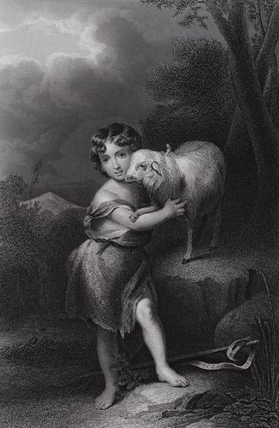 De jonge Johannes de Doper door Bartolomé Esteban Murillo