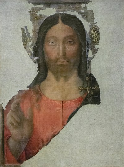 Salvator mundi, c.1480-81 door Bartolomeo (attr. to) Della Gatta