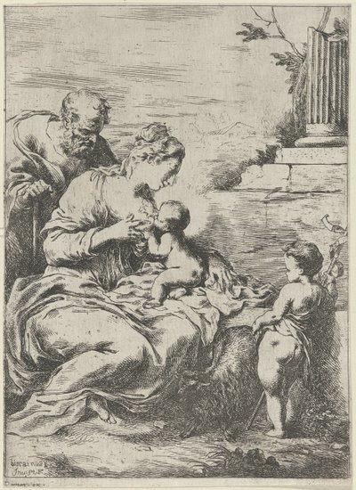 Maria zoogt het Christuskind door Bartolomeo Biscaino