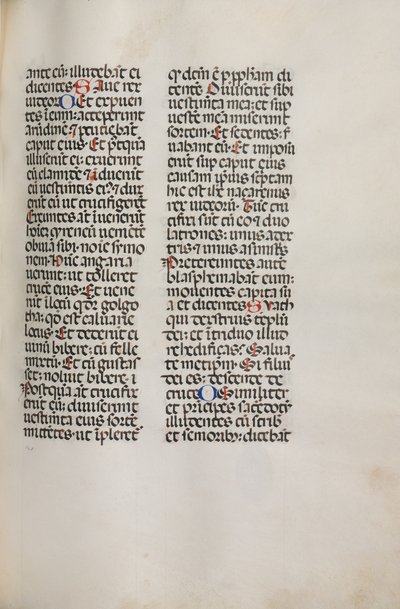 Missaal: Fol. 121: bevat muziek voor Hely Hely Lama etc. binnen St. Mattion Passie, 1469 door Bartolomeo Caporali