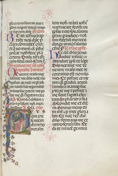 Missale: Fol. 287: Sint Johannes de Doper door Bartolomeo Caporali