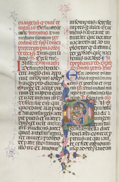 Missaal: Fol. 30v: Aanbidding der Wijzen, 1469 door Bartolomeo Caporali