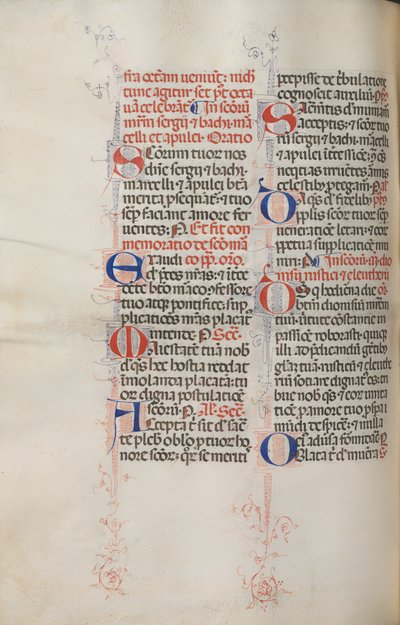 Missaal: Fol. 319v: St. Franciscus & Volledige Mis van St. Franciscus, 1469 door Bartolomeo Caporali