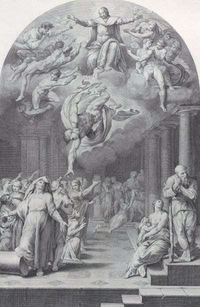 Plaat 40: de scheiding van de uitverkorenen van de verworpenen door Bartolomeo Crivellari, Gabriel Söderling