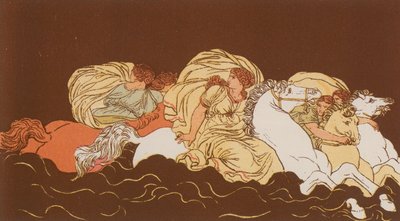 Cloelia en haar metgezellen door Bartolomeo Pinelli