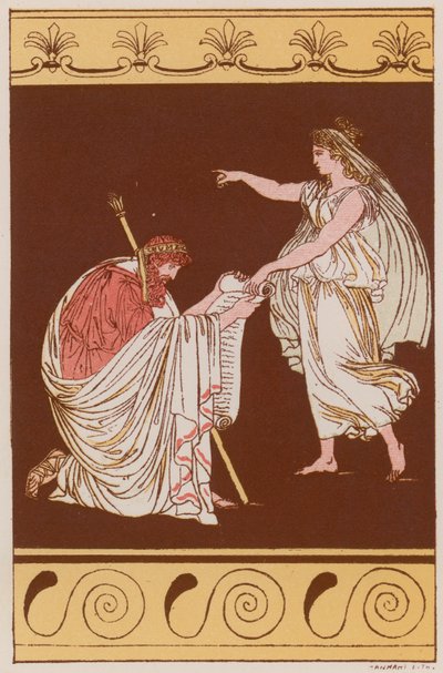 Numa Pompilius en de Nimf Egeria door Bartolomeo Pinelli