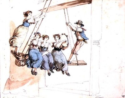 Op de schommel door Bartolomeo Pinelli