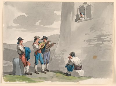 De serenade door Bartolomeo Pinelli