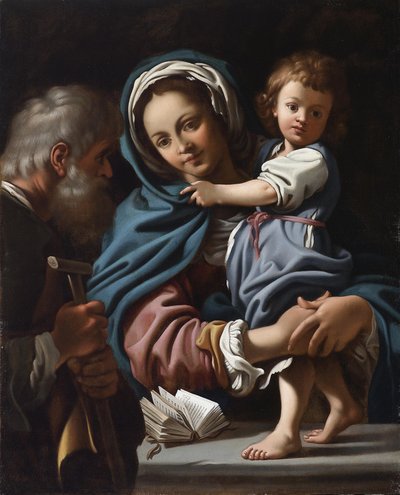 De Heilige Familie door Bartolomeo Schedoni