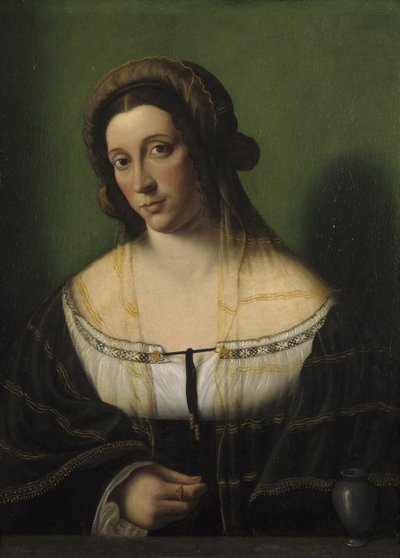 Portret van een dame als Maria Magdalena door Bartolomeo Veneto