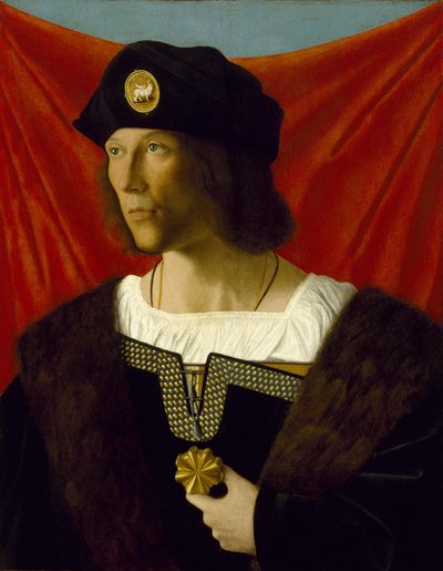 Portret van een heer door Bartolomeo Veneto