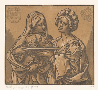 Herodias en Salome met het hoofd van Johannes de Doper door Bartolommeo Coriolano