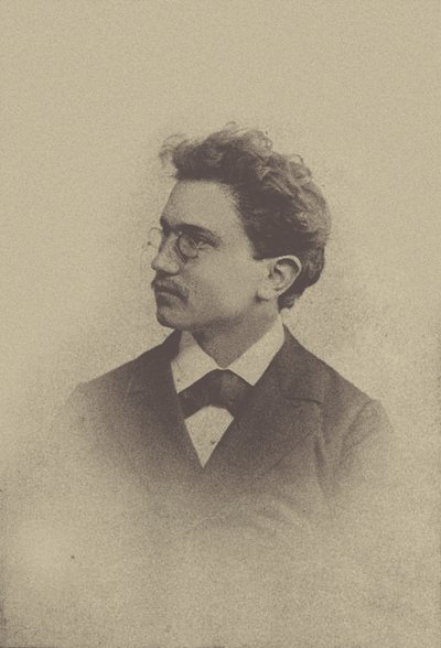 Portret van de Componist Hans Huber 1852-1921, 1898 door Basel . Photo studio Taescher and