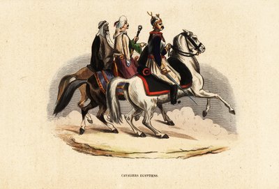 Egyptische cavalerie door Belgian School