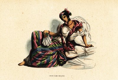 Gemengdras of mulattin uit Port-au-Prince, Haïti door Belgian School