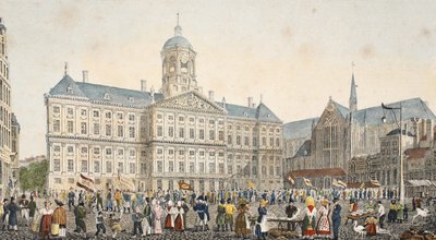 Straatscène, ca. 1895 door Belgian School