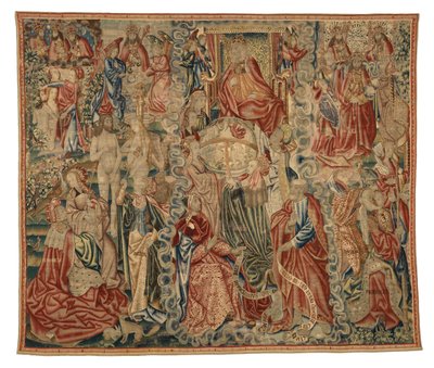 Wandtapijt, deel van een Credo-wandtapijt dat De Schepping van de Wereld uitbeeldt, gemaakt in Brussel, België, c.1500-10 door Belgian School