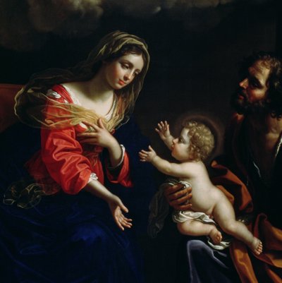 De Heilige Familie (detail), 1682 door Benedetto the Younger Gennari