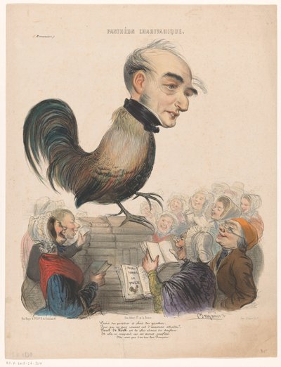 Karikatuur van Paul de Kock door Benjamin