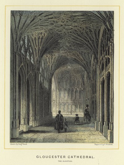 Kathedraal van Gloucester, de kloosters door Benjamin Baud