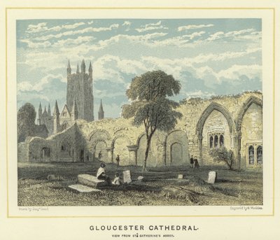 Gloucester Cathedral, uitzicht vanaf St Catherine