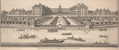 De Achterkant van het Koninklijk Ziekenhuis in Chelsea door Benjamin Cole