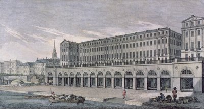 De Gebouwen genaamd de Adelphi, Londen, 1771 door Benjamin Green