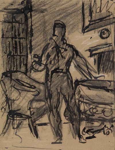 Figurenstudie van een Man in een Formeel Pak door Benjamin Robert Haydon