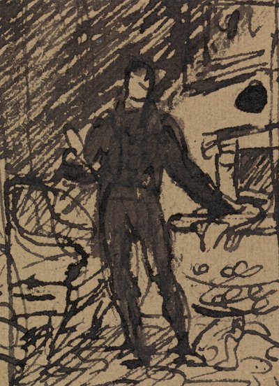 Figurenstudie van een man in een formeel pak door Benjamin Robert Haydon