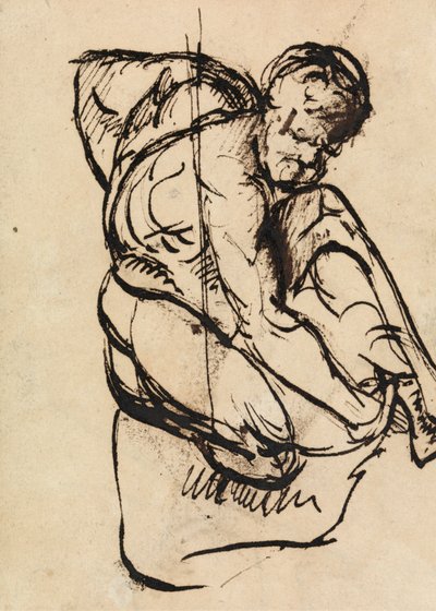 Figurenstudie van een naakte man door Benjamin Robert Haydon