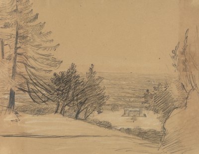 Landschap met kasteel door Benjamin Robert Haydon